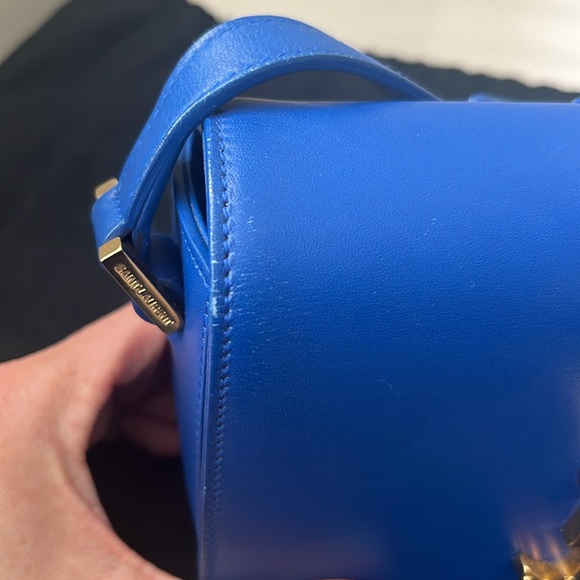 Saint Laurent Small Universite Crossbody Bag in Blue Leather - Picture 14 of 14